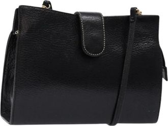 Bally Pre-owned leren schoudertas - Dames - Vintage Schoudertas - Zwart - ONE Size - Leer - Vintage