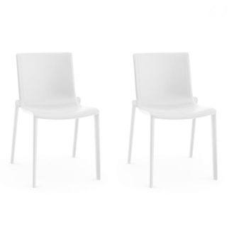 Resol Set 2 Sillas Interior, Exterior Blanco Kat Resol