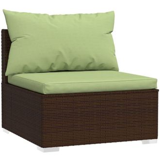vidaXL Sofa De Centro A Jard&iacute;n Con Almohada De Arbitraje