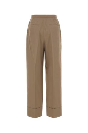 Agnona Cotton Trousers - Beige