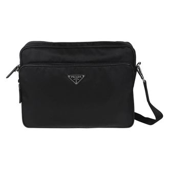 Prada Nylon Crossbody Bag - Heren - Schoudertassen - Zwart - ONE Size - Nylon - Tassen