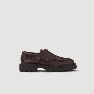 Sandro Leather loafers with a chunky sole