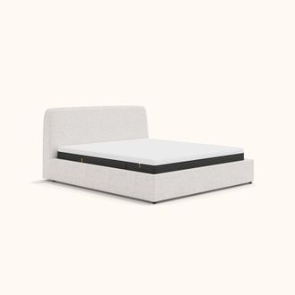 Emma Canap&eacute; Abatible Tapizado Emma 135x190 Beige - hasta 969L de almacenamiento oculto | Emma