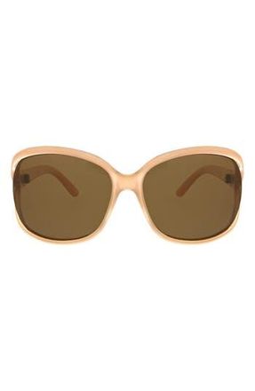 Oscar De La Renta 62mm Vented Polarized Sunglasses in Blush at Nordstrom Rack