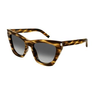 Saint Laurent Sunglasses, unisex, Brown, Size: 55 MM 214 Kate Sunglasses