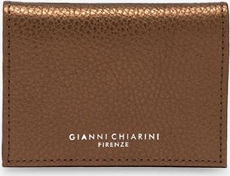 Gianni Chiarini Kartenetui aus Metallic-Leder Dollaro