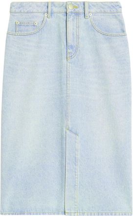 Ami denim pencil midi skirt - women - Cotton - 28 - Blue