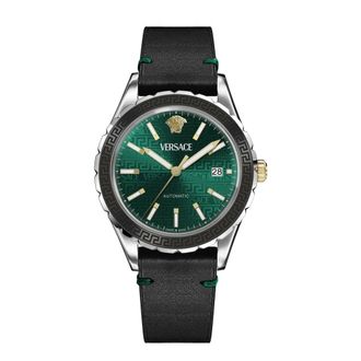 Versace Heren, Accessoires, Groen, Maat: ONE Size Leer