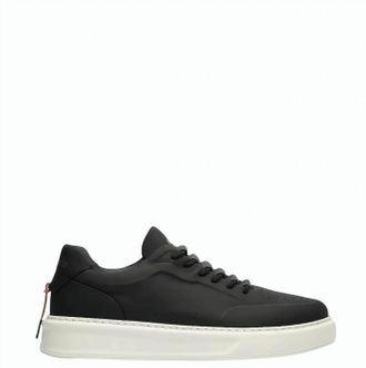 Barracuda Black Slip On Leather Sneakers