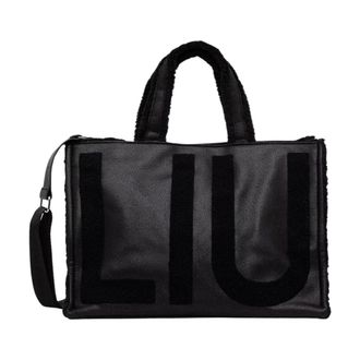 Liu Jo Tassen, Dames, Zwart, ONE Size, Leer, L Tote