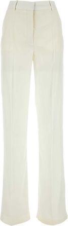 Stella McCartney Stella Mc Cartney White Viscose Wide Leg Pant