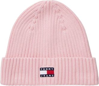 Tommy Jeans Muts met vlaglogo (Roze)