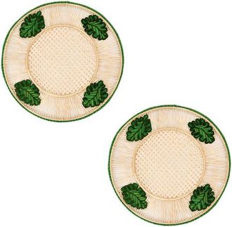 Coro Cora Leaves 3D Placemat - Set of 2 in Green at Nordstrom