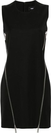 Dsquared2 Audrey zip-detailed shift dress - women - Fabric - 40 - Black
