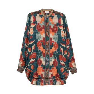Pierre-Louis Mascia Aloe Longsleeve Shirt - female - Pierre-Louis Mascia - Shirts - Multicolor - XS - Blouses & Shirts
