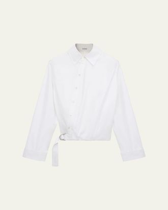 Loewe Asymmetric Twist Button-Front Shirt