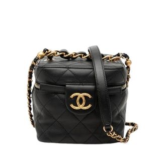 Chanel Pre-owned Mini Shoulder Vanity Bag - Dames - Pre-owned - Zwart - Maat: ONE Size Leer