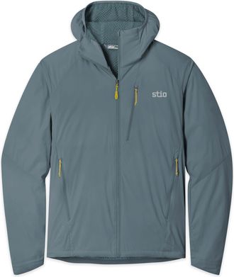 Stio | Mens Dawner Hooded Jacket, Size Extra Large in Stormy Weather