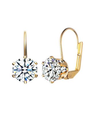 Rachel Glauber 14K Plated Cz Classic Earrings
