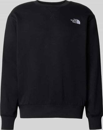 The North Face Sweatshirt mit Label-Stitching in Black, Größe XL