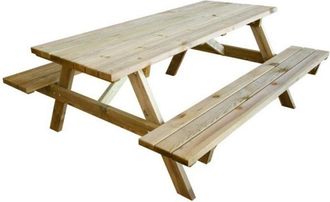 OEM Mesa Plegable Con Bancos De Madera Mesa De Picnic Jardiner&iacute;a Camping