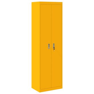vidaXL Armario De Almacenamiento Amarillo Mostaza 60 X 40 X 200 Cm Vidaxl