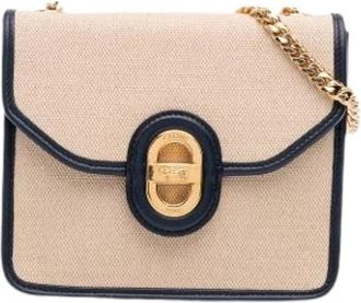 Celine Pre-owned Cross Body Bags, female, Beige, Size: ONE SIZE Pre-owned Canvas celine-bags