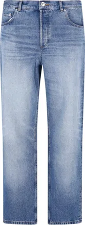 A.P.C. Blue Straight-Leg Cotton Denim Jeans