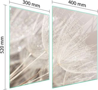 OEM Placa Protectora De Vidrio Para Estufa 70x52 Flor