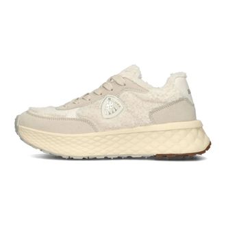 Blauer Schoenen, Dames, Beige, 41 EU, Leer, Beige Leren Dames Sneakers Lynn 02