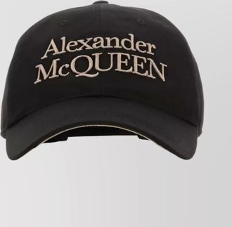 Alexander McQueen embroidered logo baseball cap