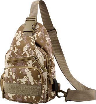 Generic Mens Chest Bag, Waterproof Chest Bag, Utility Shoulder Sling Pack, Portable Oxford Cloth Sports Storage Pouch for Hiking Walking Camping Daily Carry |