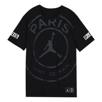 Nike Jordan Air Jordan SS20 As M J Psg Logo Tee Paris Saint-Germain Flying Man Pattern Short Sleeve BQ8385-010