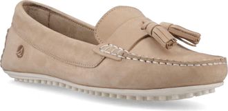 Sperry Top-Sider Salvador Slip On Nubuck Womens Taupe Moccasins Shoes - Size UK 4
