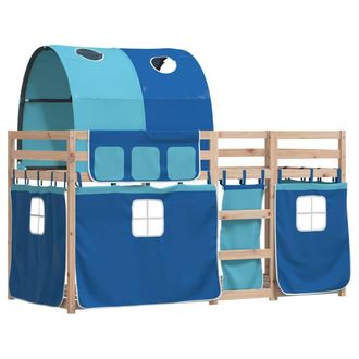 Berkfield Home Elegant Bunk Bed without Mattress Blue 80x200 cm Solid Wood Pine