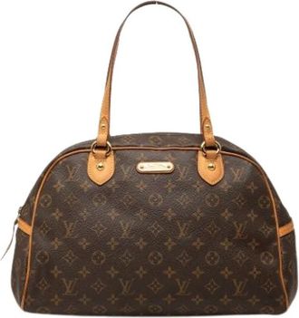 Louis Vuitton Pre-owned Handbags, female, Brown, Size: ONE SIZE Pre-owned Montorgueil GM
