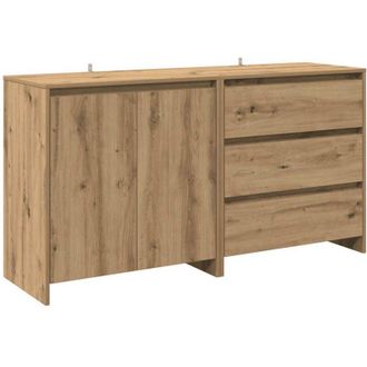 vidaXL Credenza 2 pz Rovere Artigianale in Legno Multistrato - Vidaxl
