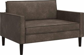 vidaXL Sill&oacute;n Xxl Gris Oscuro Cuero De Suede Sint&eacute;tico Vidaxl