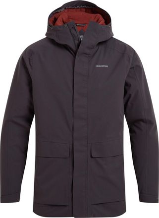 Craghoppers Mens Lorton Waterproof Jacket (Dark Iron) - Dark Grey - Size Large