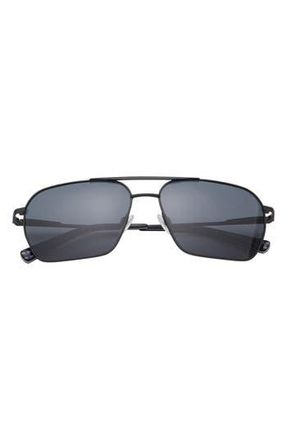 Ted Baker 59mm Polarized Aviator Sunglasses in Black at Nordstrom Rack