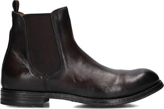 Officine Creative Bruin Leren Chelsea Boots Balance 008 - Heren - Chelseaboots - Bruin - 42 EU - Leer - Schoenen