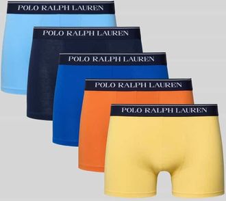 Ralph Lauren Skinny Fit Trunks aus Baumwoll-Mix im 5er Pack in GELB, Gr&ouml;&szlig;e XXL