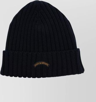 Paul & Shark fold-over cuff wool beanie for men