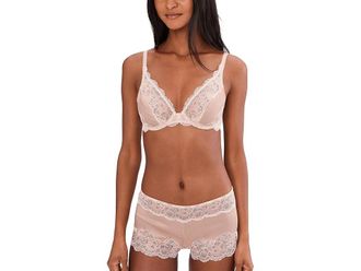 Wacoal Modern Affair Plunge Underwear Bra Womens Bra Rose Dust Angel Wing : 36DDD, Nylon/Polyester/Spandex
