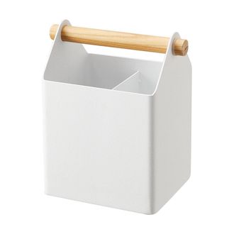 Yamazaki Tableware Porta Bol&iacute;grafos Blanco Dise&ntilde;o Depurado Para Escritorio