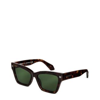 Off-white Mens Accessories Off White Cincinnati Square Full Rim Sunglasses in 6055 Havana - Brown - One Size