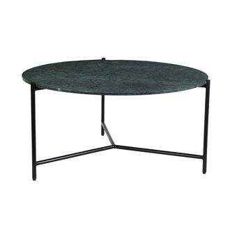 Miliboo Miliboo - Mesa De Centro Redonda De M&aacute;rmol Verde 90 Cm Di&aacute;m. Bumcello