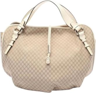 Celine Pre-owned Handbags, female, Beige, Size: ONE SIZE Pre-owned Vintage Canvas Handbag