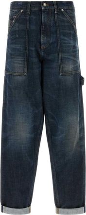 Dolce & Gabbana Dark Blue Solid Jeans