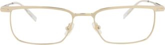 Montblanc 54mm Square Optical Glasses in Gold Transparent at Nordstrom Rack